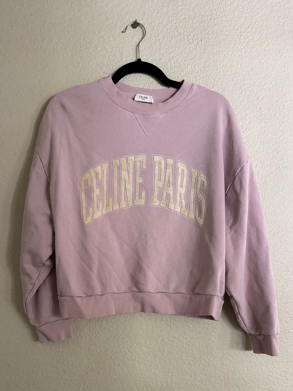 Celine Blush Pink Logo Sweatshirt